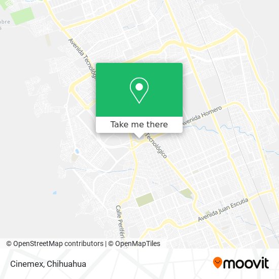 Cinemex map