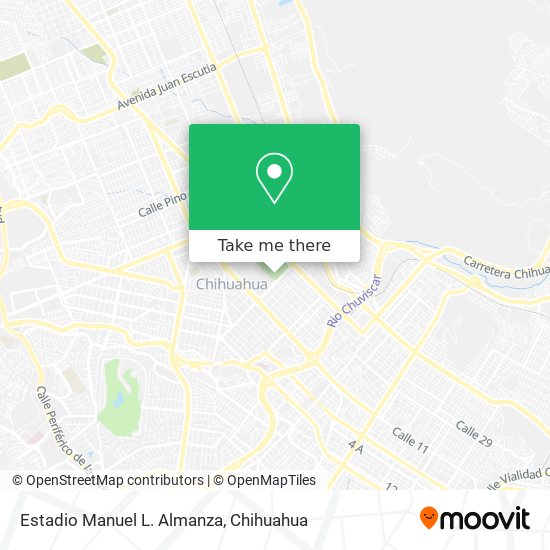 Mapa de Estadio Manuel L. Almanza