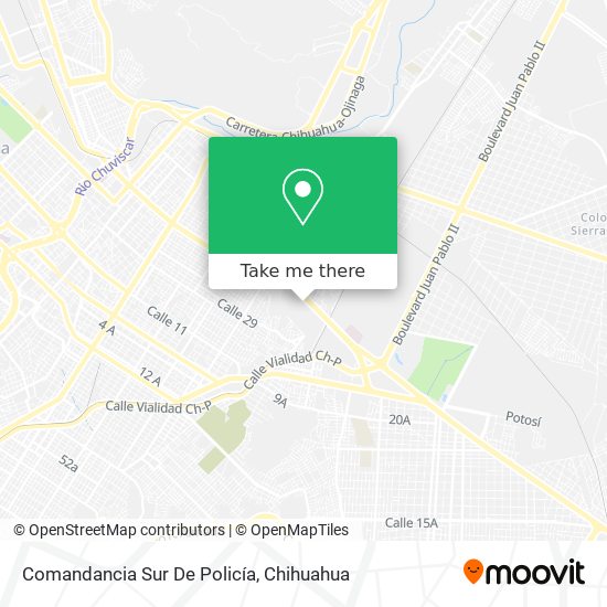 Mapa de Comandancia Sur De Policía