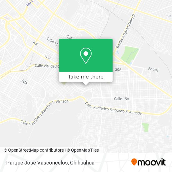 Parque José Vasconcelos map