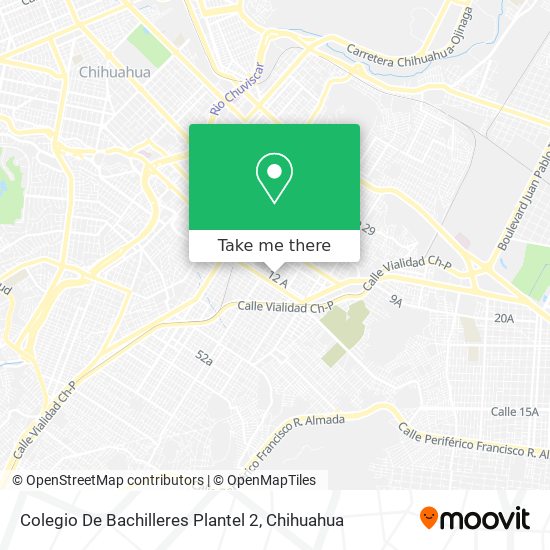 Mapa de Colegio De Bachilleres Plantel 2