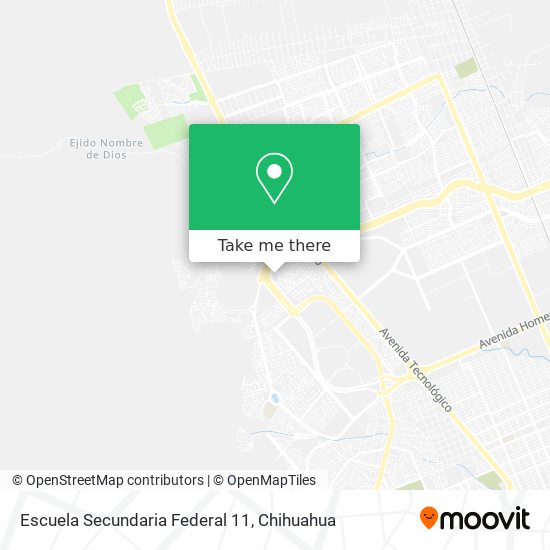 Escuela Secundaria Federal 11 map