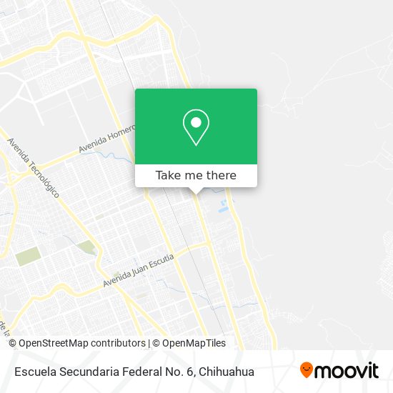 Mapa de Escuela Secundaria Federal No. 6