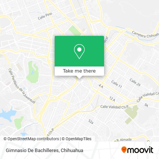 Gimnasio De Bachilleres map