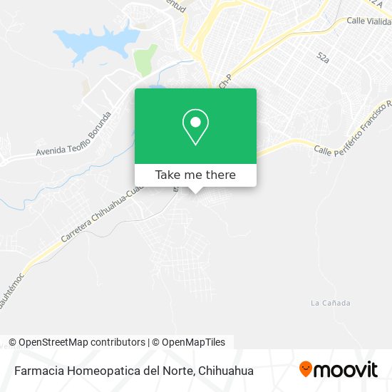 Mapa de Farmacia Homeopatica del Norte