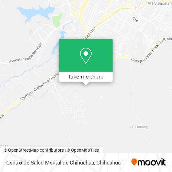 Mapa de Centro de Salud Mental de Chihuahua