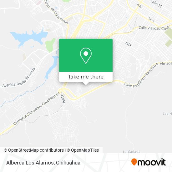 Alberca Los Alamos map