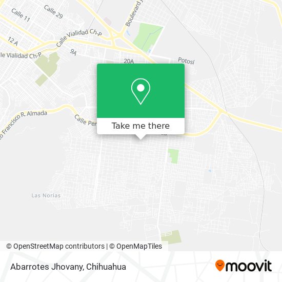Abarrotes Jhovany map