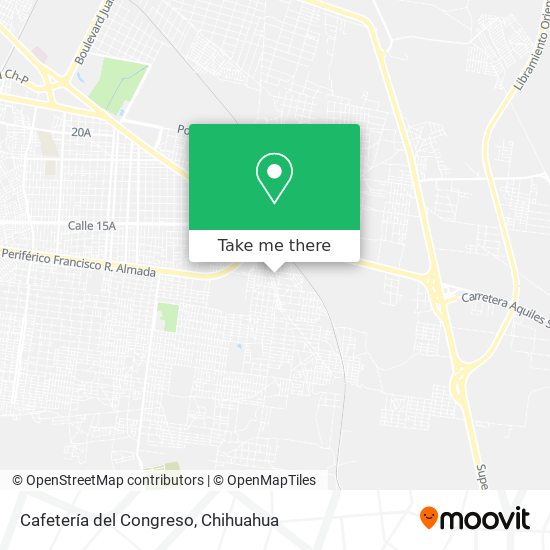 Mapa de Cafetería del Congreso