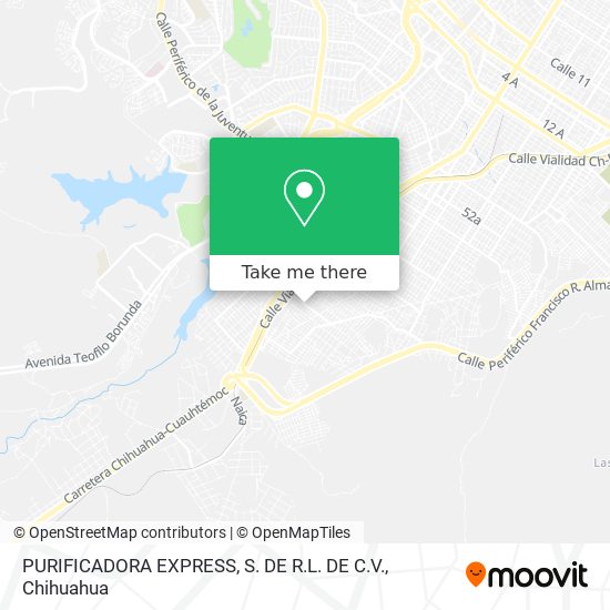 Mapa de PURIFICADORA EXPRESS, S. DE R.L. DE C.V.