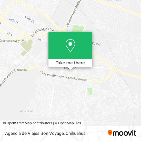 Agencia de Viajes Bon Voyage map