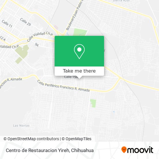 Centro de Restauracion Yireh map