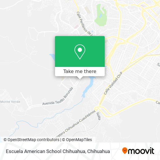 Mapa de Escuela American School Chihuahua