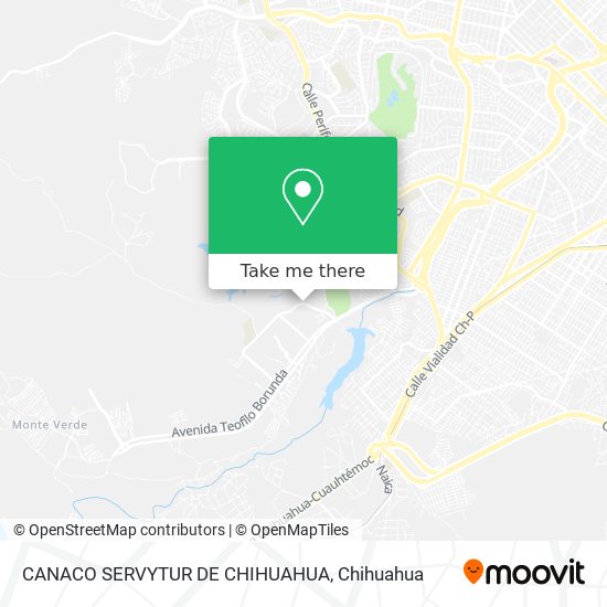 CANACO SERVYTUR DE CHIHUAHUA map