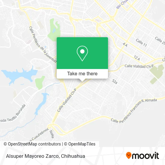 Mapa de Alsuper Mayoreo Zarco