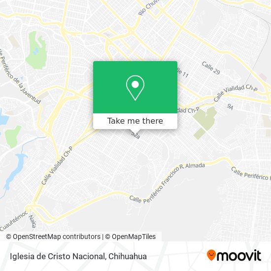 Iglesia de Cristo Nacional map