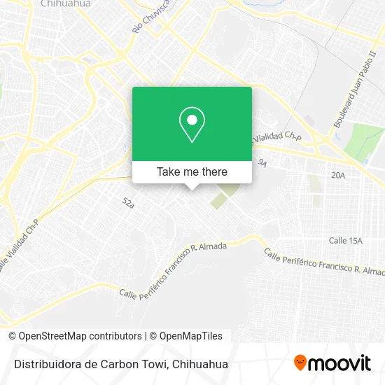Mapa de Distribuidora de Carbon Towi