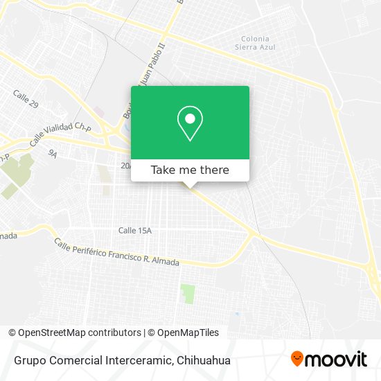 Mapa de Grupo Comercial Interceramic
