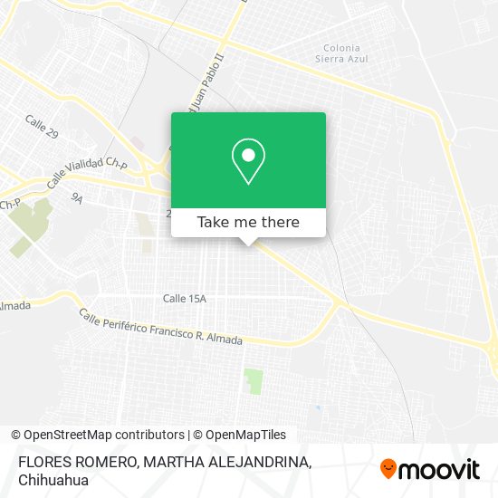 Mapa de FLORES ROMERO, MARTHA ALEJANDRINA