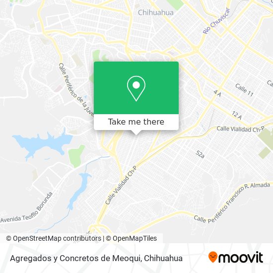 Agregados y Concretos de Meoqui map