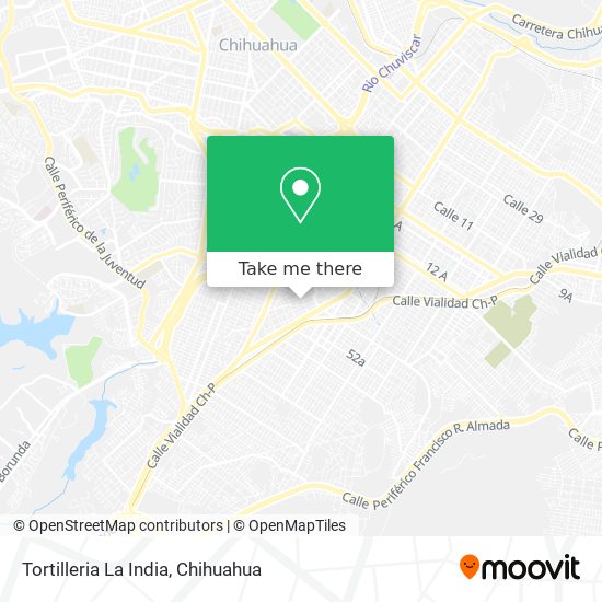Tortilleria La India map