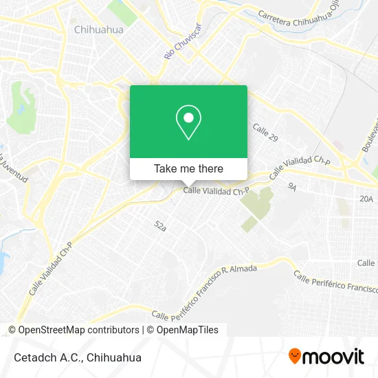 Mapa de Cetadch A.C.