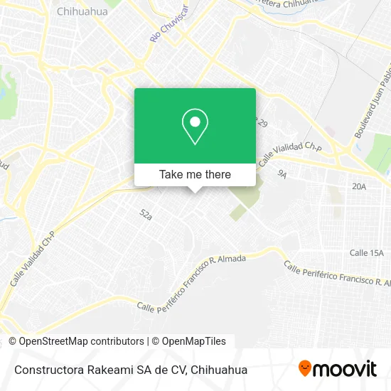 Mapa de Constructora Rakeami SA de CV