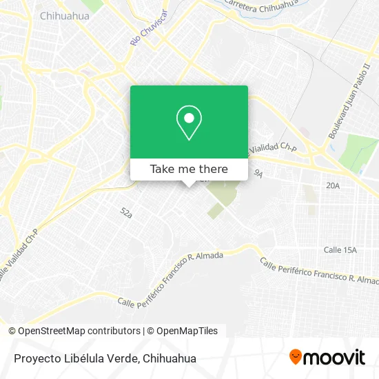 Mapa de Proyecto Libélula Verde