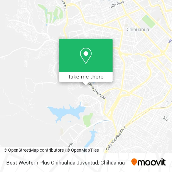 Best Western Plus Chihuahua Juventud map
