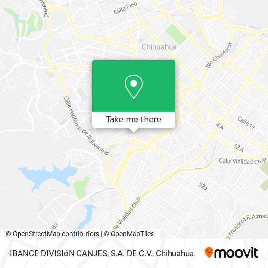 Mapa de IBANCE DIVISIóN CANJES, S.A. DE C.V.