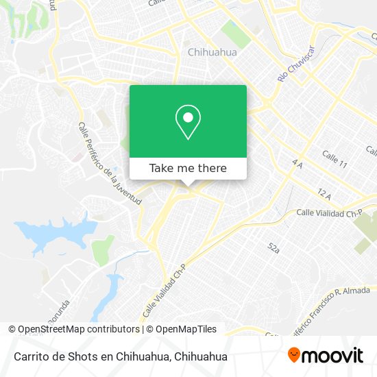 Mapa de Carrito de Shots en Chihuahua