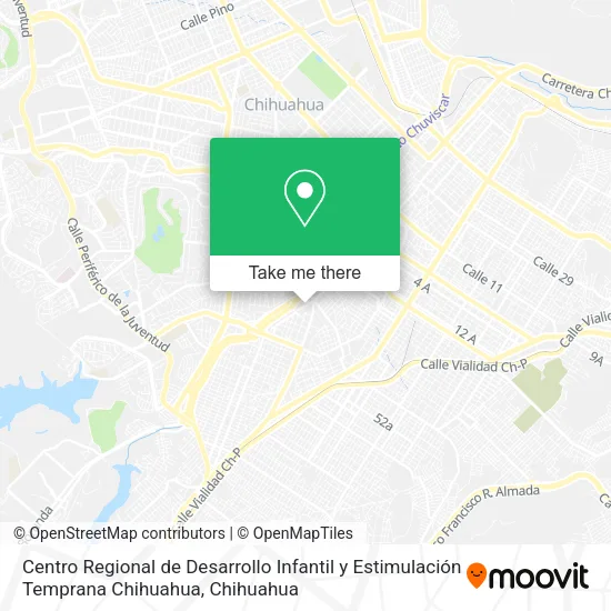 Mapa de Centro Regional de Desarrollo Infantil y Estimulación Temprana Chihuahua