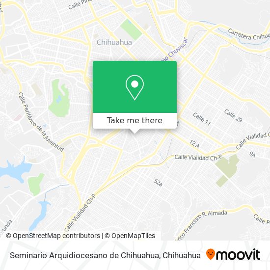 Mapa de Seminario Arquidiocesano de Chihuahua