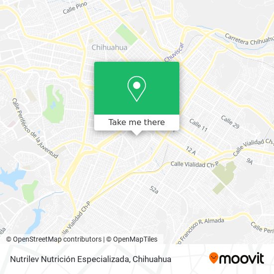 Nutrilev Nutrición Especializada map
