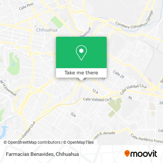 Farmacias Benavides map