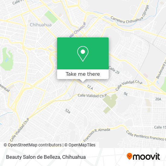 Mapa de Beauty Salon de Belleza
