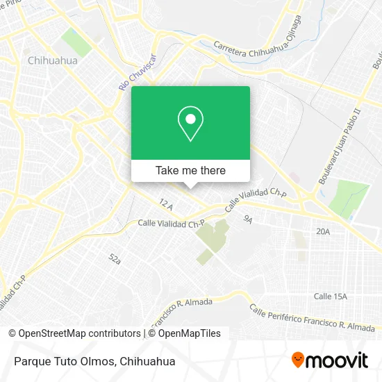 Parque Tuto Olmos map