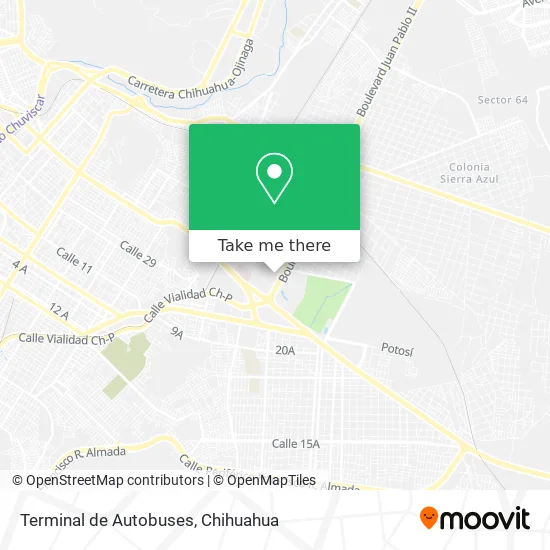 Mapa de Terminal de Autobuses