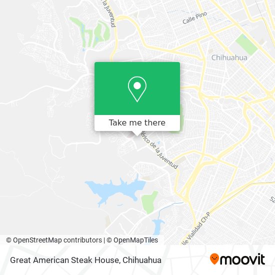Great American Steak House map