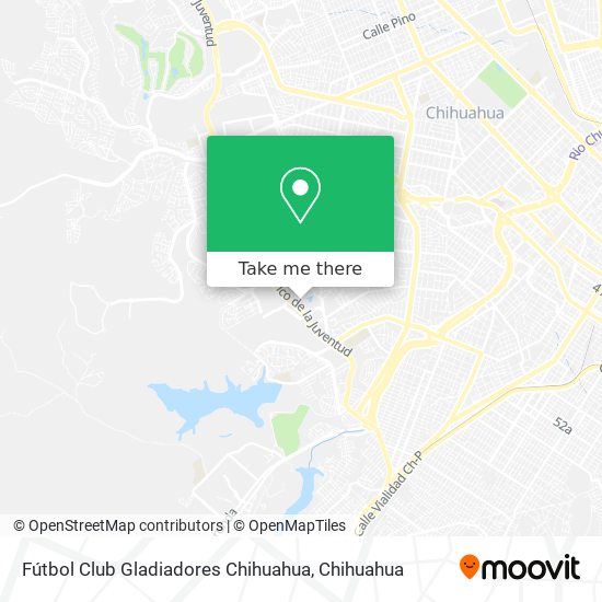 Mapa de Fútbol Club Gladiadores Chihuahua