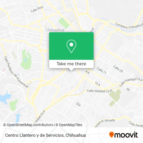 Centro Llantero y de Servicios map