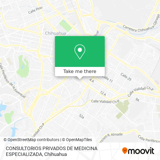 CONSULTORIOS PRIVADOS DE MEDICINA ESPECIALIZADA map