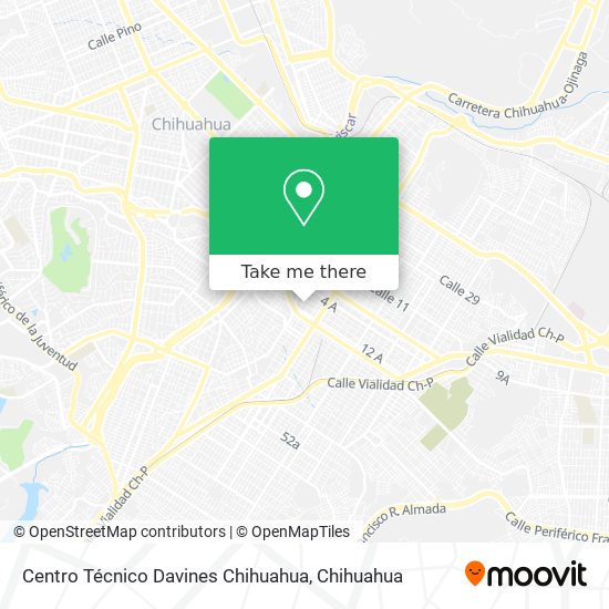 Centro Técnico Davines Chihuahua map