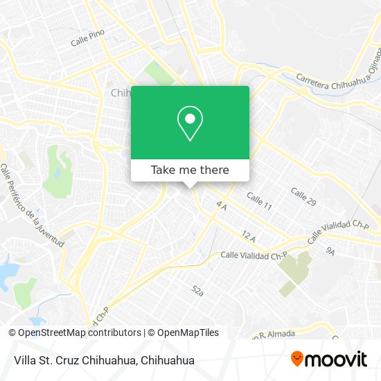 Villa St. Cruz Chihuahua map