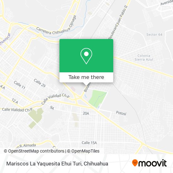 Mariscos La Yaquesita Ehui Turi map