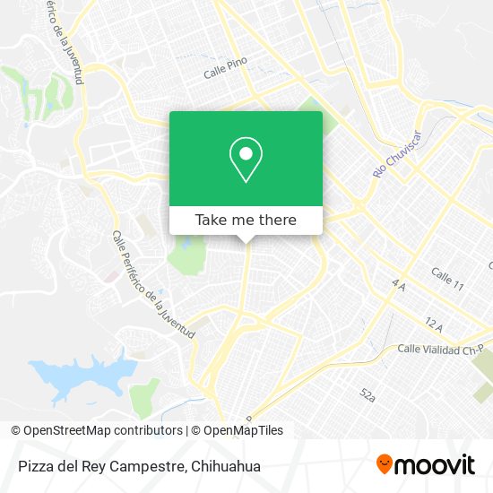 Pizza del Rey Campestre map
