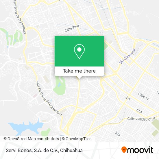 Mapa de Servi Bonos, S.A. de C.V.
