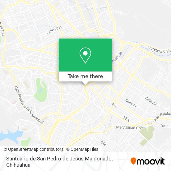 Santuario de San Pedro de Jesús Maldonado map