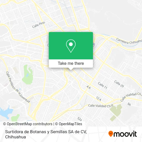 Mapa de Surtidora de Botanas y Semillas SA de CV