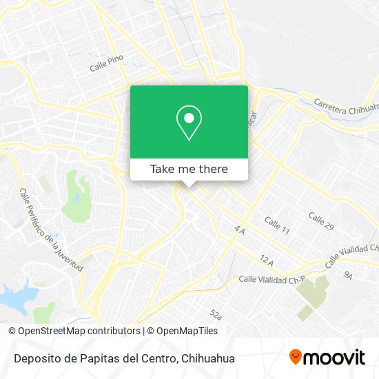 Mapa de Deposito de Papitas del Centro